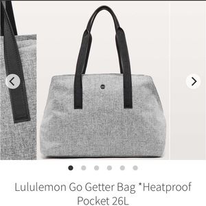 Lululemon Heather Gray Go Getter Bag